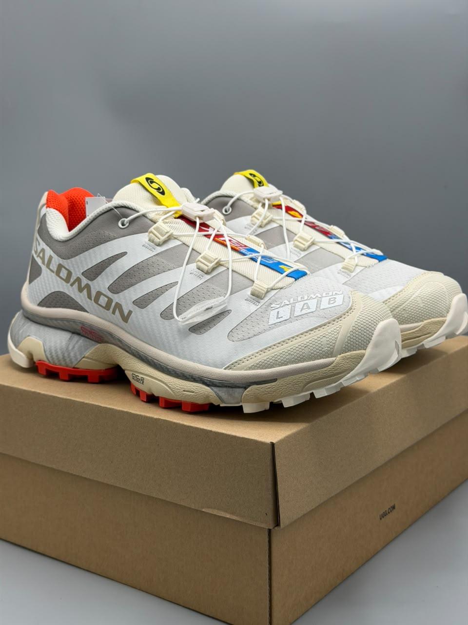 MM6 Maison Margiela x Salomon – Blanco, Gris, Crema y Rojo | Calidad G5
