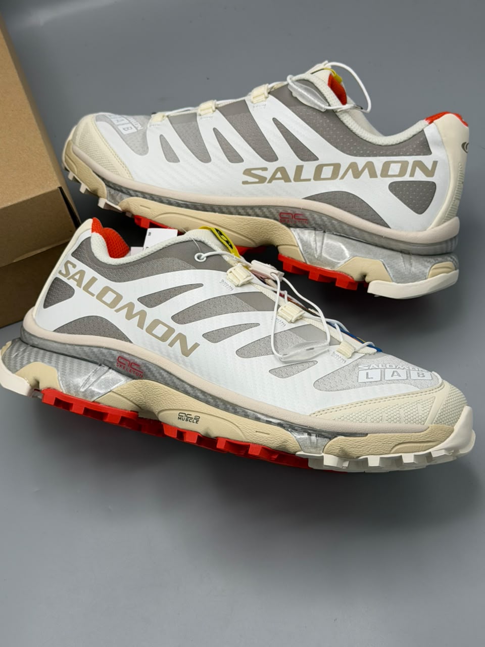 MM6 Maison Margiela x Salomon – Blanco, Gris, Crema y Rojo | Calidad G5