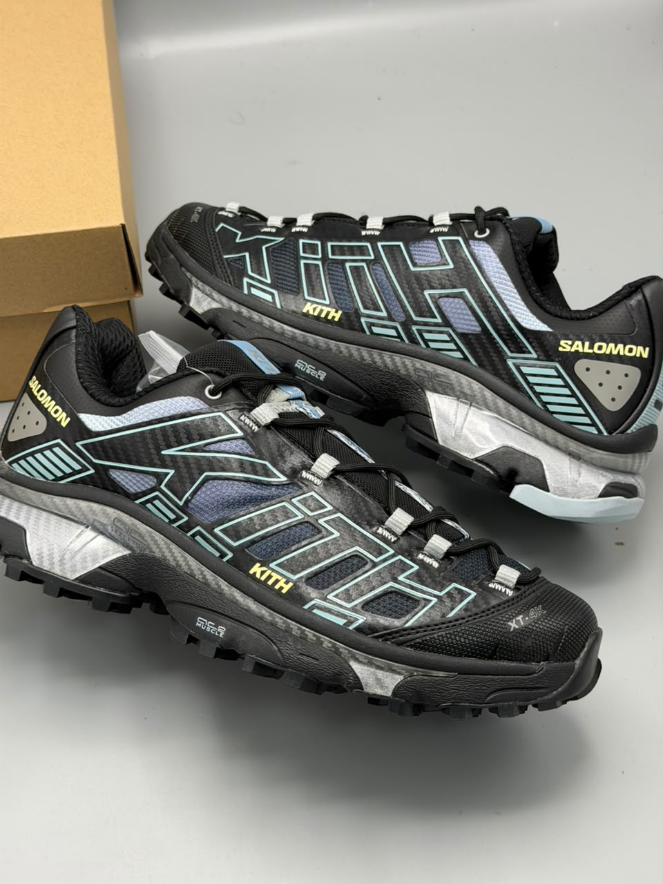 Salomon XT-4K x KITH – Negro, Gris y Azul Hielo | Calidad G5
