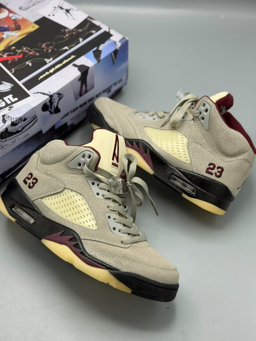 A Ma Maniere x Air Jordan 5 “Violet Ore” – Beige, Crema y Vinotinto