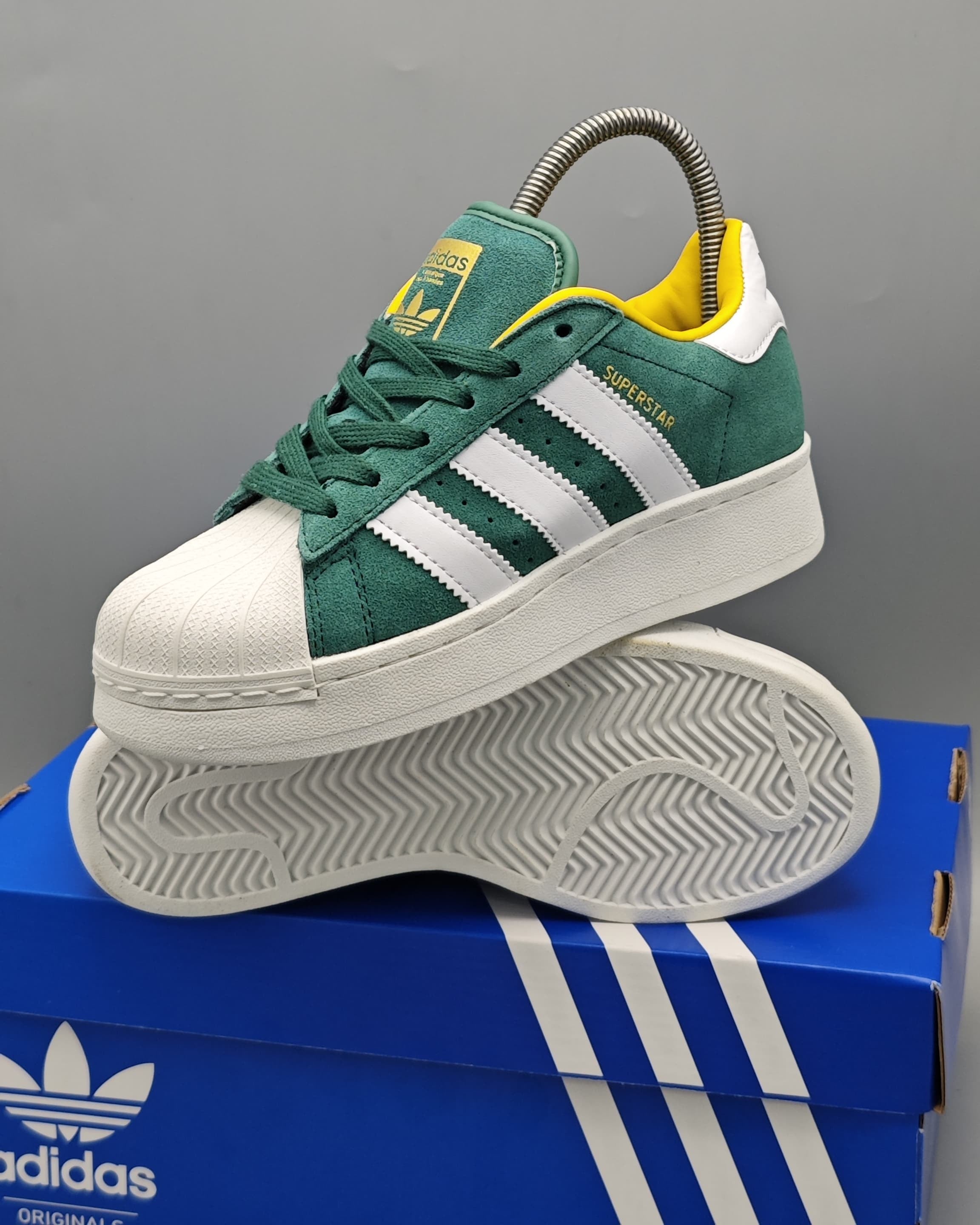 Adidas Superstar Suede Green/White